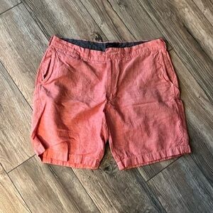 Mens j crew red and white gingham Stanton short size 34 inseam 9